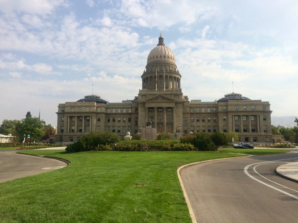 Capitol Blvd. and Idaho State House. Photo by Ed Simon for The Boise Beat