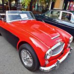 A British Austin Healy 3000 Sprite 3/4 view