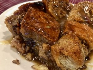 Closeup of Big Momma's Bread Pudding