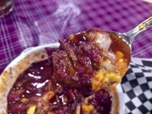 Brisket Chili closeup at Big Daddy's BBQ in Meridian