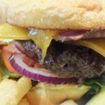 A delicious Tri Tip Burger at the Mann Creek Country Store and Cafe. Photo by Ed Simon for The Boise Beat.