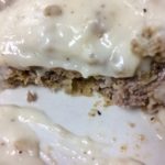 Cut Chicken Fried Steak closeup