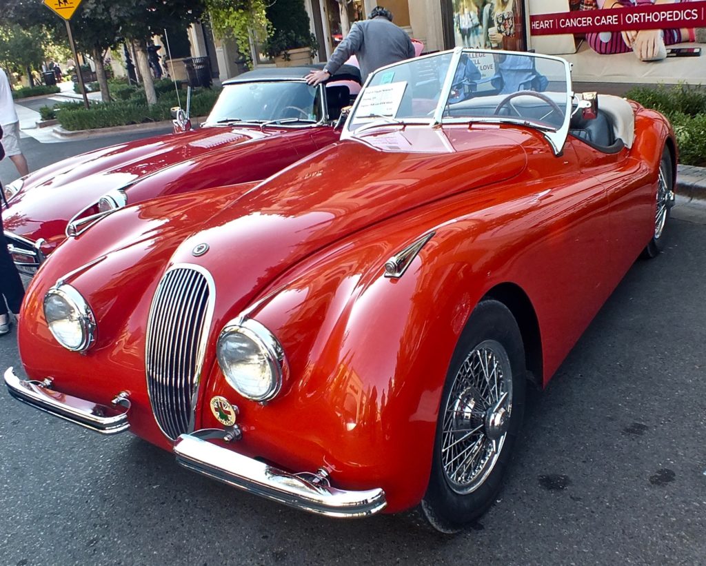 A classic Jaguar at the Idaho British Car Clubs Meet.