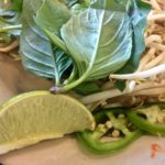 Lime, Basil, Bean Sprouts and Jalapeno for Soup at Pho 779