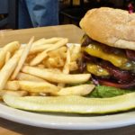 Mann Creek Burger with fries.