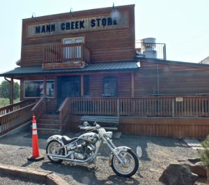 Entrance to Mann Creek Country Store and Cafe.