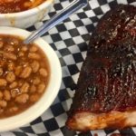 Ribs and beans, a divine combination