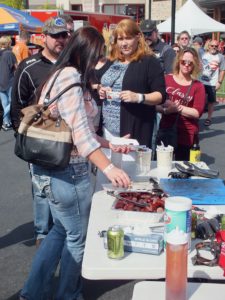 Sausage samples from White Cloud BBQ