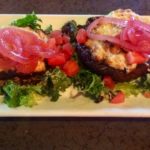 Stuffed Mushrooms Appetizer plate