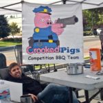 Taking a break at Crooked Pigs BBQ