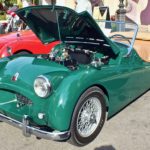 Triumph TR2 classic British car at the meet