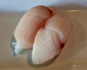 Delicious yellowtail sushi