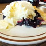 marionberry pie with ice cream at Capri