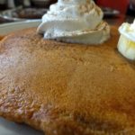 Pumpkin hot cakes close up