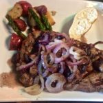 Ribeye Steak special with grilled onions