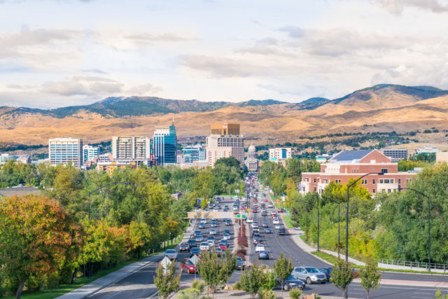 Boise from the Train Depot on the Bench