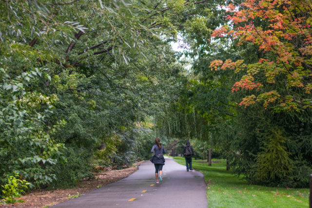 Fall is in the air in Boise and it's a great time for a peaceful walk on the Greenbelt near Boise State..