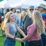 Dancing together and enjoying the day