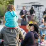 Enjoying the music at Hyde Park Street Fair 2017