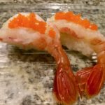 Ama Ebi (Sweet Shrimp) Tails at sushi bar