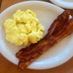 Bacon and scrambled eggs at The Griddle