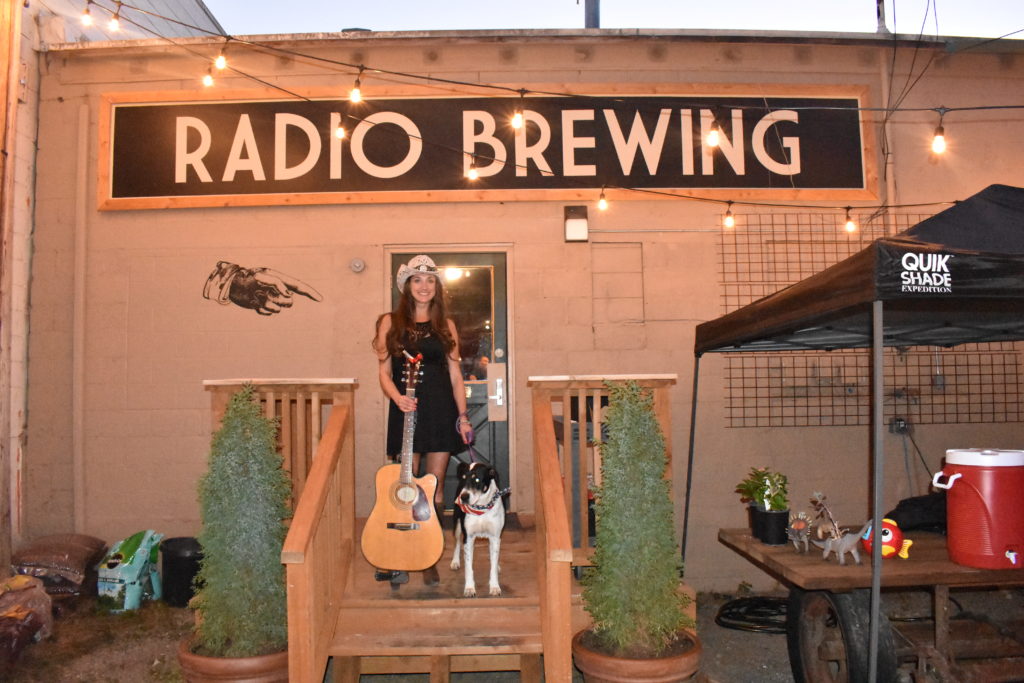 Pamela Jean in front of Radio Brewing Company. Photo by Sterling Bingham. 