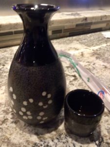 Hot sake at Fujiyama