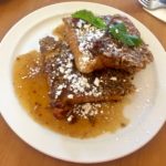 Pecan Crusted French Toast with Bacon Caramel Sauce at The Griddle