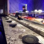 Sushi Chef at Sushi Bar at Fujiyama Japanese Sushi House