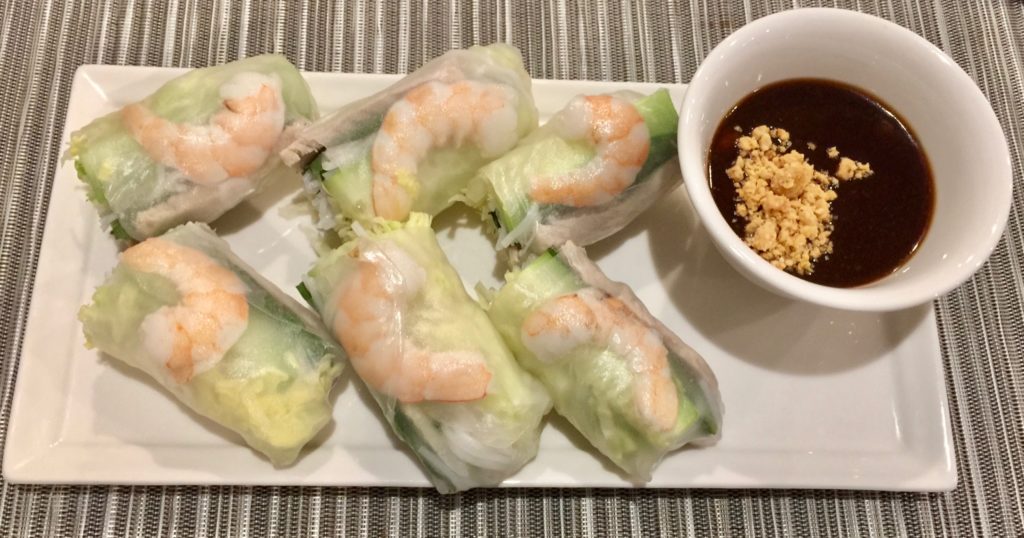 Goi cuon spring rolls plate at Phở Tây in Boise