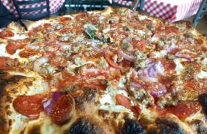 Pizza at Grimaldi's Coal-Brick Oven Pizzeria in Meridian