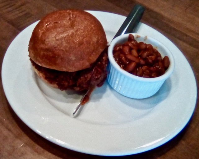 Sloppy Joe Platter at the Bodacious Pig Barbecue in Eagle