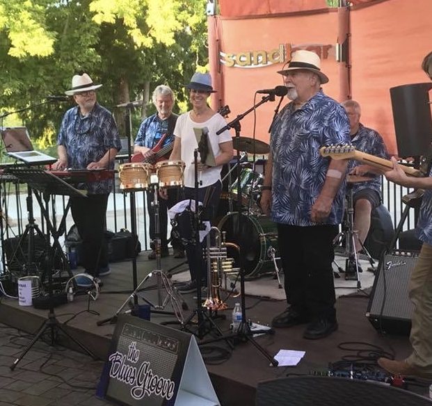 The Blues Groove Band onstage