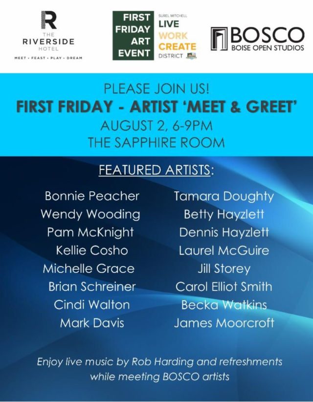 BISCO First Friday Artist Meet and Greet Poster