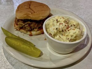 Brother Brown's Underground Pulled Pork Sandwich