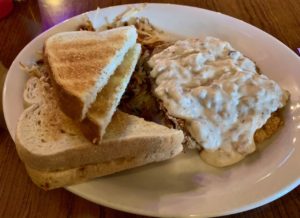 Chicken Fried Steak at Gold Mine Hotel Saloon