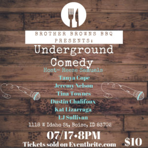 Brother Brown's Underground Comedy Night Poster