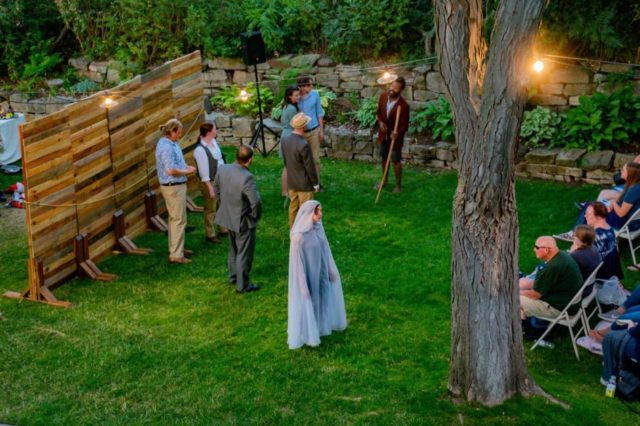 Boise Bard Players performing outside