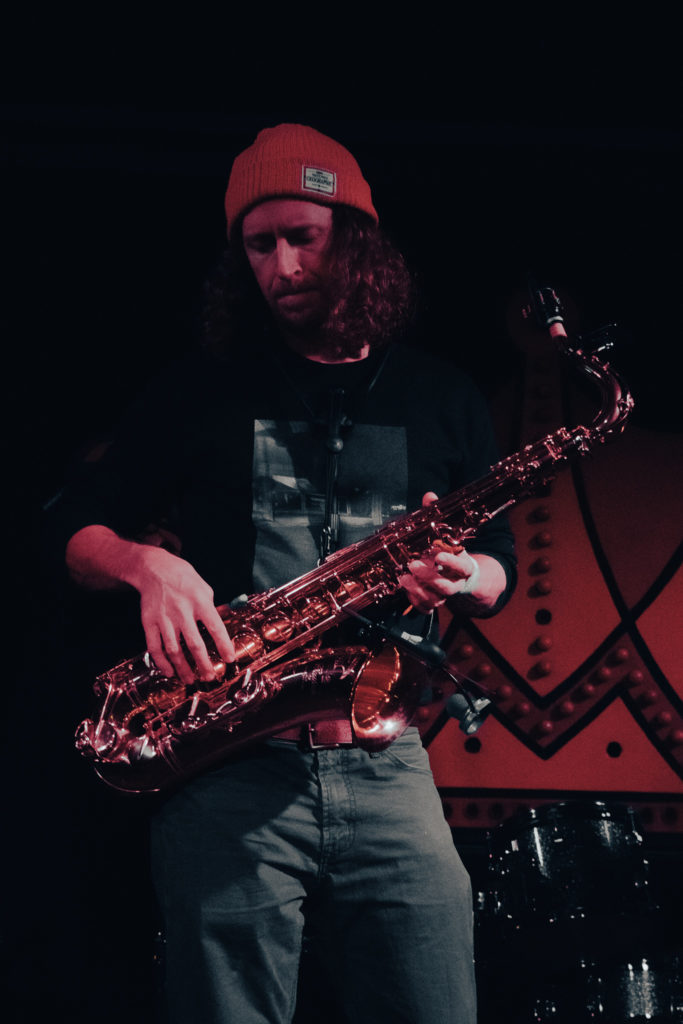 Seen at Treefort day 1, tuct sax player