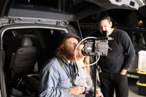 Camera filming for the 48-hour horror film