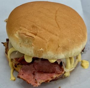 Pastrami Burger is my favorite at Hit List Boise