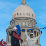 Getting ready to ski at the Idaho Potato Drop