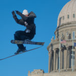 Skiing at the Capitol at the Idaho Potato Drop