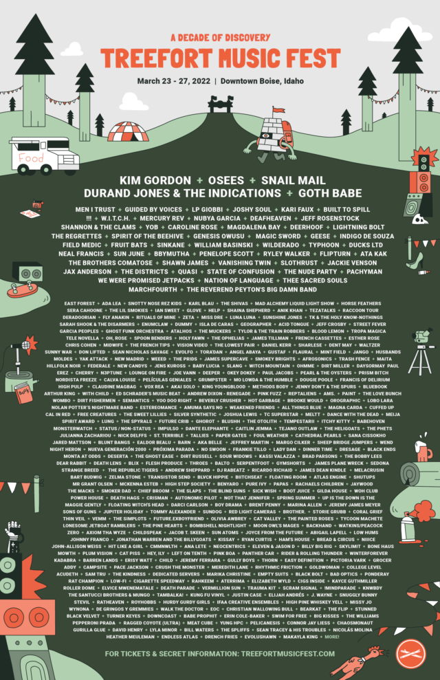 Treefort Music Fest 2022 Poster