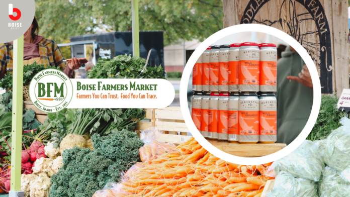 Boise Farmers Market featuring organic vegetables and 