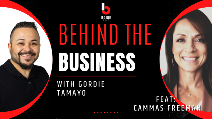 Behind the Business with Gordie Tamayo, featuring Cammas Freeman of Stackrock Talent in Boise, Idaho.