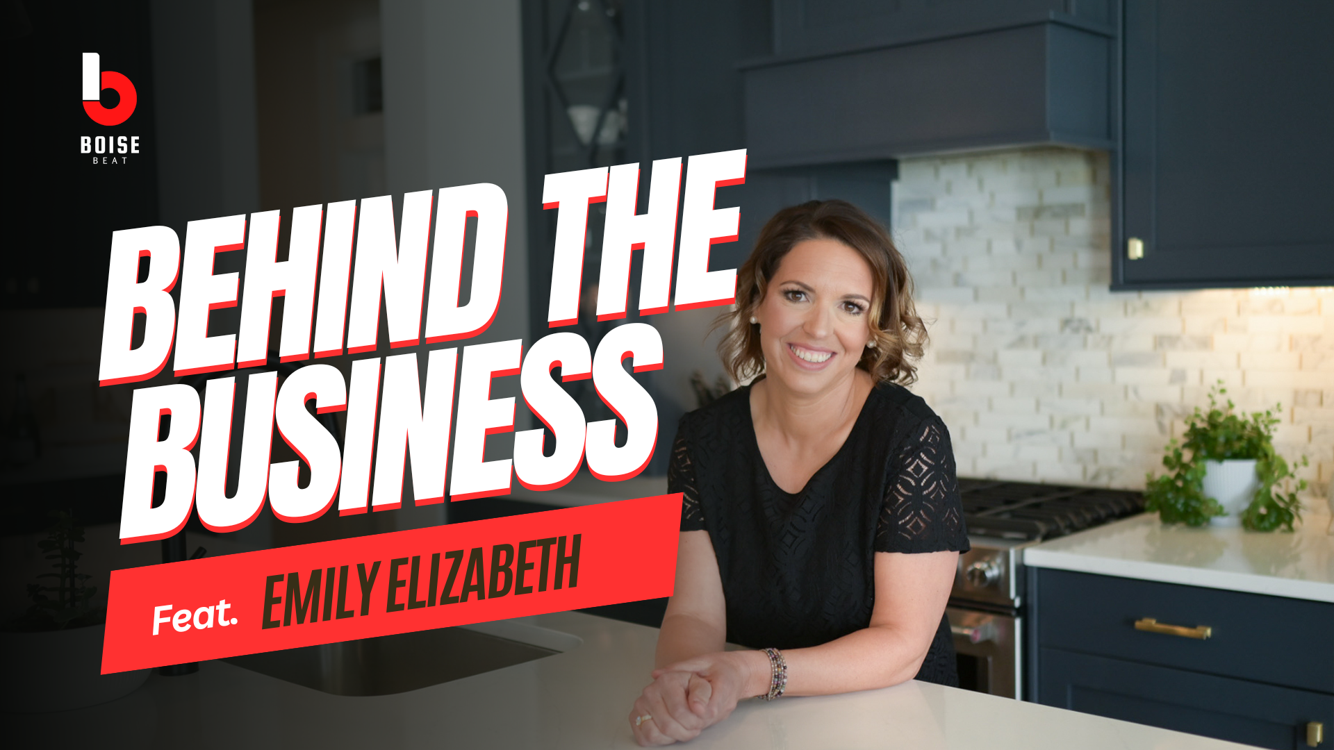 Emily Elizabeth from Emily Elizabeth Home in a kitchen.