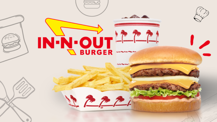 In-N-Out Double Double with fries and a drink in Meridian, Idaho.