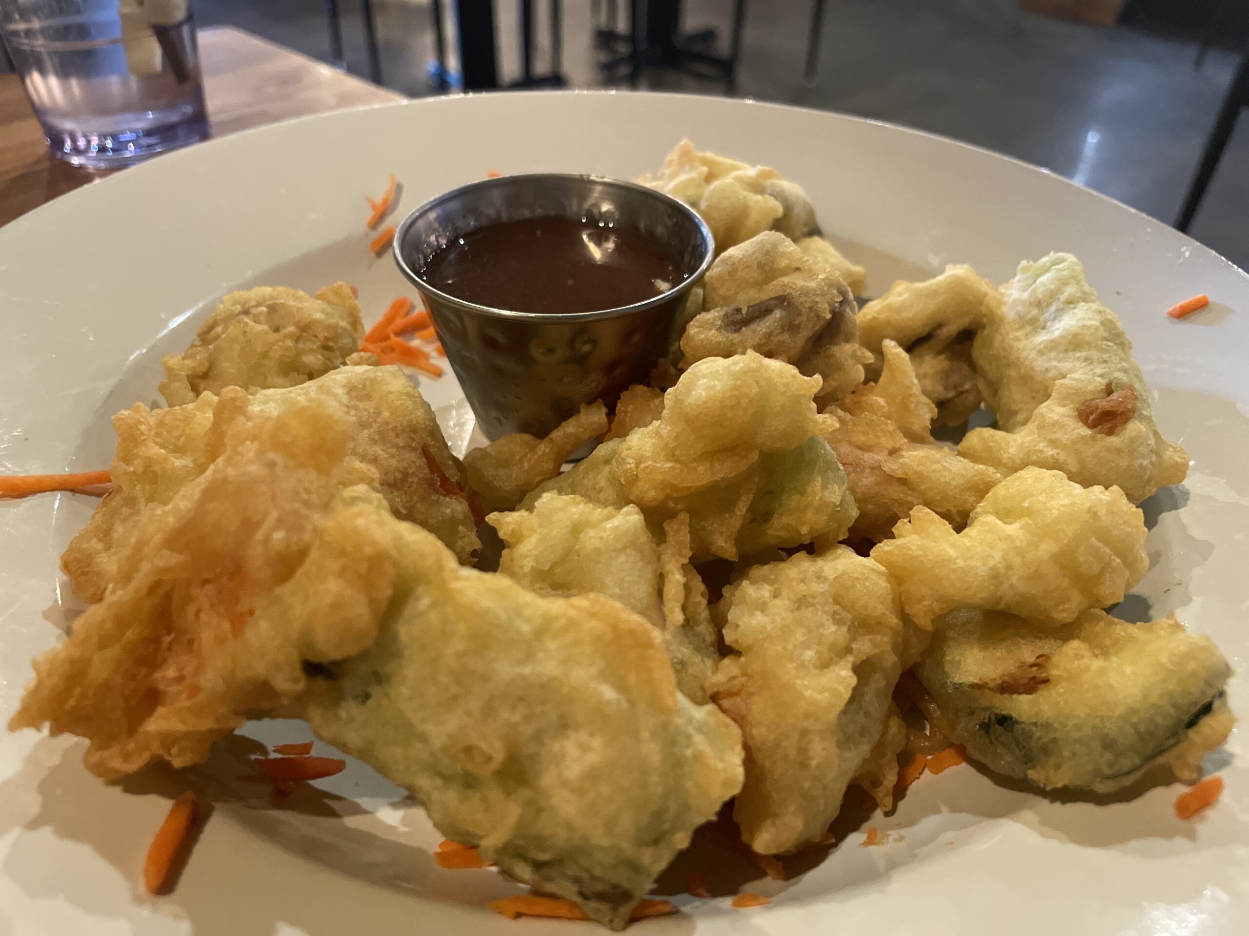 Shrimp and Veggie Tempura from Willowcreek Grill and Raw Sushi in Boise, Idaho.