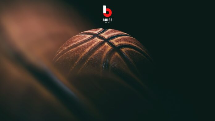 Weathered basketball below the Boise Beat logo.